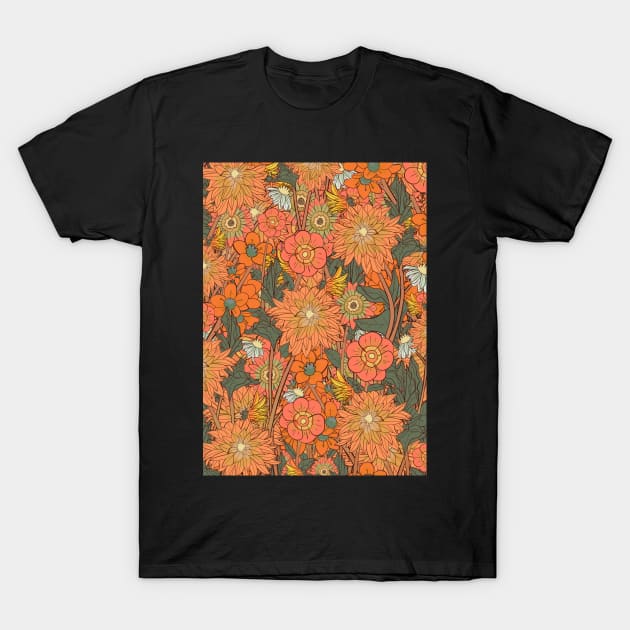 A field of yellow and orange T-Shirt by Swadeillustrations